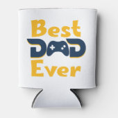 Moderne beste vader ooit gamer vader foto blikjeskoeler (Voorkant)
