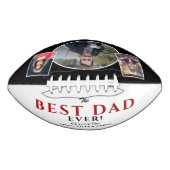 Moderne beste vader ooit vader 3 Foto Collage American Football (Voorkant)