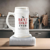 Moderne beste vader ooit vader`s dag bier Stein Bierpul