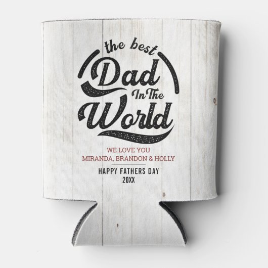 Moderne beste vader ooit vader`s dag foto Koelbox Blikjeskoeler (Voorkant)