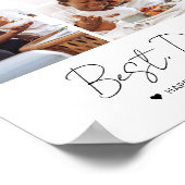 Moderne beste vader ooit Vaderdag 3 Foto Collage Poster (Hoek)