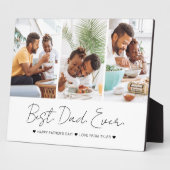 Moderne beste vader ooit Vaderdag Foto Collage Fotoplaat (Zijkant)