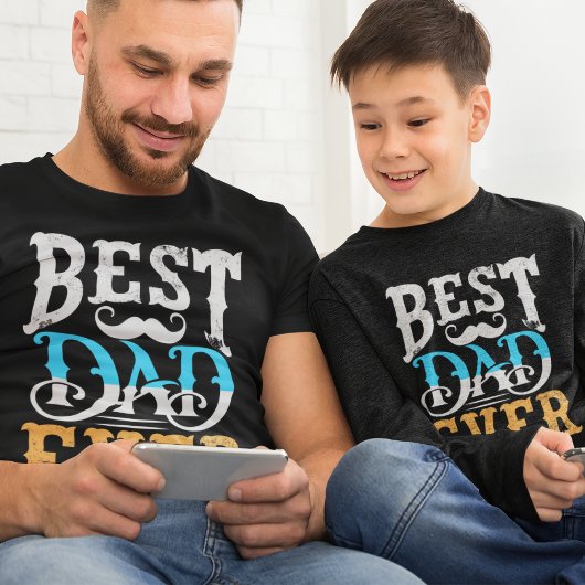 Moderne beste vader ooit Vaderdag papa T-shirt