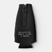 Moderne beste vader ooit zwart en blanke vaders da flesjeskoeler (Achterkant)