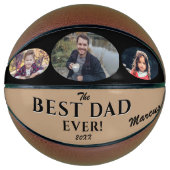 Moderne beste vader op dag van vader 3 Foto Basketbal (Voorkant)