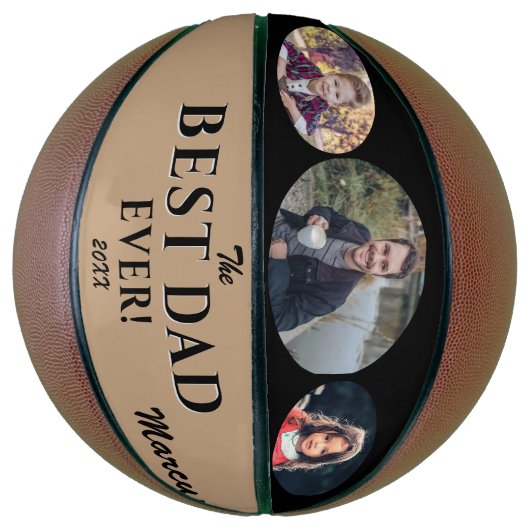 Moderne beste vader op dag van vader 3 Foto Basketbal (Verticaal)