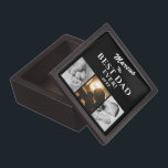 Moderne beste vader op dag van vader 3 Foto Premium Bewaar Doosje<br><div class="desc">Moderne zwarte beste vader op de dag van de vader,  de kepasdoos met drie foto's Collage en papa's naam. De achtergrond is zwart. Personaliseer je met drie foto's,  vaders naam en het jaar. Een perfect cadeau voor een vader,  een nieuwe vader of opa.</div>