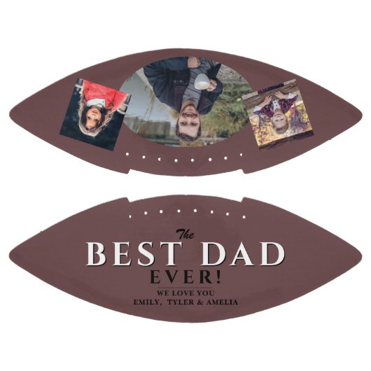 Moderne beste vader vader 3 Foto Collage American Football (Panelen)
