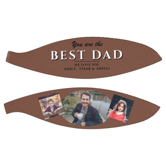 Moderne beste vader vader 3 Foto Collage Basketbal (Panelen)