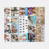 Moderne beste vriend voor altijd aangepaste 18 fot fleece deken (Voorkant (Horizontaal))