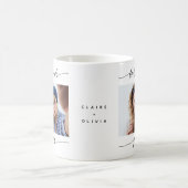 Moderne beste vriend voor altijd Fotoscript Typogr Koffiemok (Center)