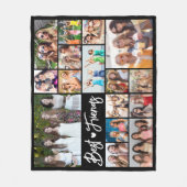 Moderne Beste Vrienden 16 Fotocollage Uw Kleur Fleece Deken (Voorkant)