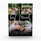 Moderne Beste vrienden 3 Foto Collage & aangepaste (Voorkant)