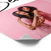 Moderne beste vrienden 4 foto collage cadeau poster (Hoek)