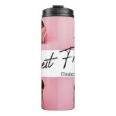 Moderne beste vrienden 4 foto collage cadeau thermosbeker (Voorkant)