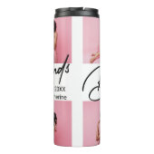 Moderne beste vrienden 4 foto collage cadeau thermosbeker (Achterkant)