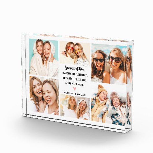 Moderne beste vrienden 6 Foto Collage Block (Rechts)