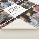 Moderne beste vrienden BFF 8 Collage foto Sherpa Deken (3/4)