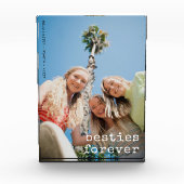 Moderne Beste Vrienden Custom Besties Forever Over Fotoblokken (Voorkant)