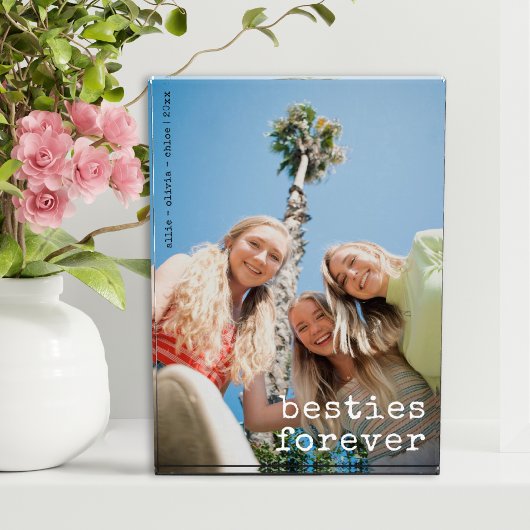 Moderne Beste Vrienden Custom Besties Forever Over Fotoblokken