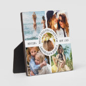 Moderne beste vrienden Foto Collage Besties Fotoplaat (Voorkant)