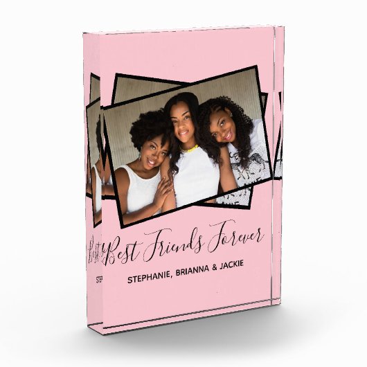 Moderne beste vrienden Foto op persoonlijke titel  (Links)