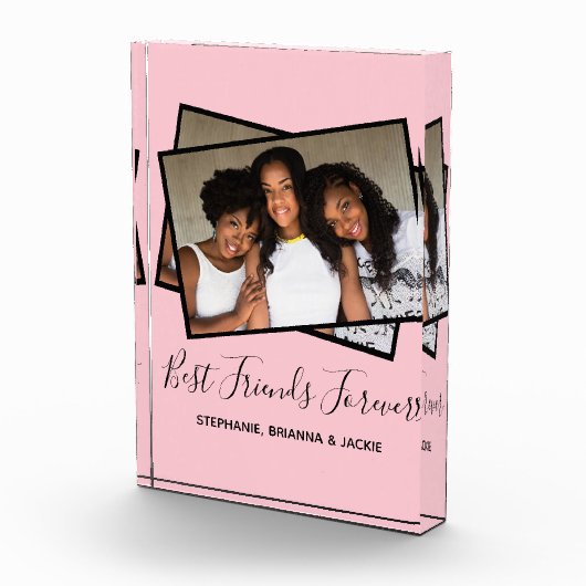 Moderne beste vrienden Foto op persoonlijke titel  (Rechts)