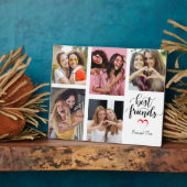 Moderne beste vrienden Fotogrid Keepsake Fotoplaat (Zijkant)