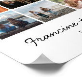 Moderne beste vrienden foto's foto-collage poster (Hoek)