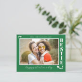 Moderne beste vrienden Galentine's Day beste vrien Feestdagenkaart (Staand voorkant)