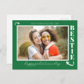 Moderne beste vrienden Galentine's Day beste vrien Feestdagenkaart (Voorkant / Achterkant)