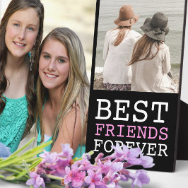 Moderne beste vrienden voor 2 Foto Collage Fotoplaat