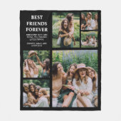 Moderne beste vrienden voor altijd | 6 Foto Fleece Deken (Voorkant)