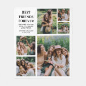 Moderne beste vrienden voor altijd | 6 Foto Fleece Deken (Voorkant)