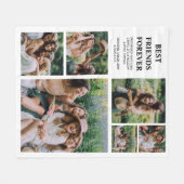 Moderne beste vrienden voor altijd | 6 Foto Fleece Deken (Voorkant (Horizontaal))