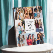 Moderne Beste Vrienden Voor Altijd Foto Collage Na Fotoplaat