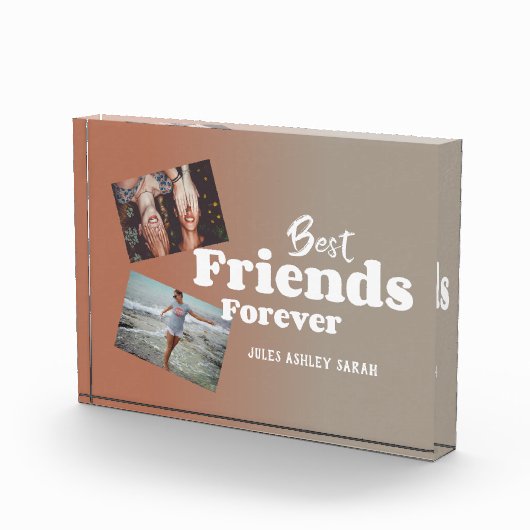 Moderne beste vrienden voor altijd fotoblokken (Rechts)