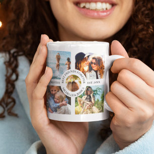 Moderne Beste Vrienden Voor Altijd Fotocollage   B Koffiemok