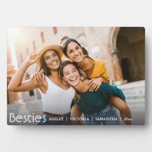 Moderne beste vrienden voor altijd vriendschap fotoplaat