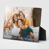 Moderne beste vrienden voor altijd vriendschap fotoplaat (Zijkant)