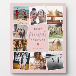 Moderne beste vrienden voor eeuwig Foto Collage Bf Fotoplaat