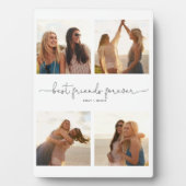 Moderne Beste Vrienden voor Kaart 4 Foto Collage Fotoplaat (voorkant)