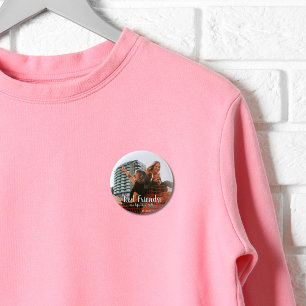 Moderne beste vrienden zijn de Gift Photo van Life Ronde Button 5,7 Cm