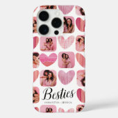 Moderne Beste Vriendin 6 Foto & Hart Collage Case-Mate iPhone Case (Achterkant)