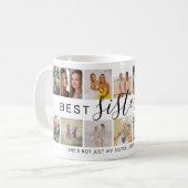 Moderne 'Beste Zus Ooit' Fotocollage Koffiemok (Voorkant links)