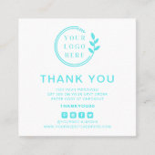 Moderne bestelling Hartelijk dank voor aangepaste  Vierkante Visitekaartje (Voorkant)