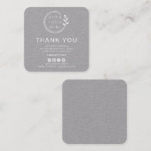 Moderne bestelling Hartelijk dank voor aangepaste  Vierkante Visitekaartje (Voorkant / Achterkant)