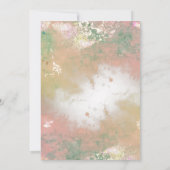 Moderne Bestemming Trouwdag Wereldkaart Aquarel Kaart (Achterkant)