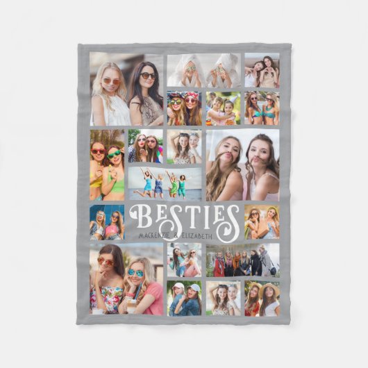 Moderne BESTEMMINGEN 19 Aangepaste kleuren fotoCol Fleece Deken (Voorkant)