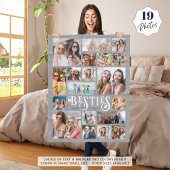 Moderne BESTEMMINGEN 19 Aangepaste kleuren fotoCol Fleece Deken